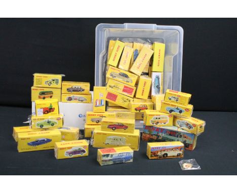 51 Boxed Dinky Atlas Editions to include 177 Opel Capitan, 260 Royal Mail Van, 524 Coach Panhard 24C, 24V Buick Roadmaster, 5