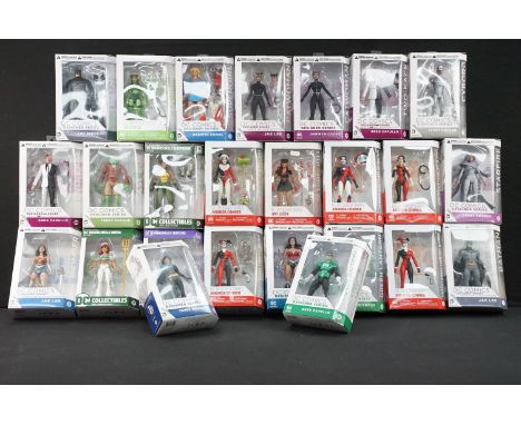 26 Boxed DC Comics Designer Series figures featuring Jae Lee's Wonder Woman, 2 x Greg Capullo's Two-Face, Jae Lee's Catwoman,