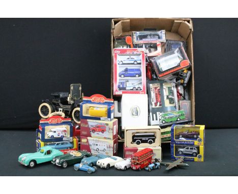 Collection of boxed and unboxed diecast models to include small quantity of playworn diecast models to include Dinky USS Ente