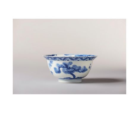 Kangxi Period (1662-1722), with an apocryphal Chenghua mark on the base With rounded sides and an averted rim, decorated on t