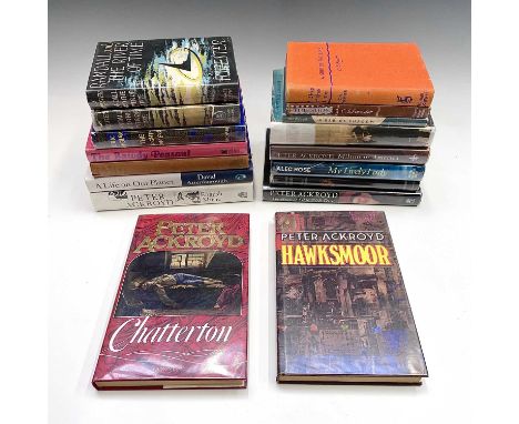 PETER ACKROYD. 'Hawksmoor,' first edition, clipped dj, Hamish Hamilton, London, 1985; 'Chatterton,' first edition, unclipped 