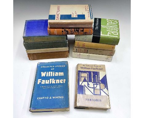 WILLIAM FAULKNER. 'Sanctuary,' first UK edition, original cloth, unclipped dj, Chatto &amp; Windus, London, 1931; 'The Mansio