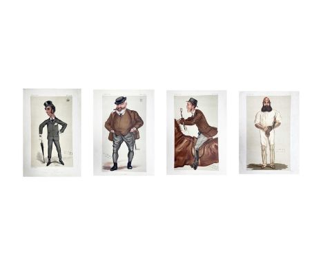 VANITY FAIR. Four prints including "Cricket", a depiction of W. G. Grace, Jim, the Mate, and "a good light weight", otherwise
