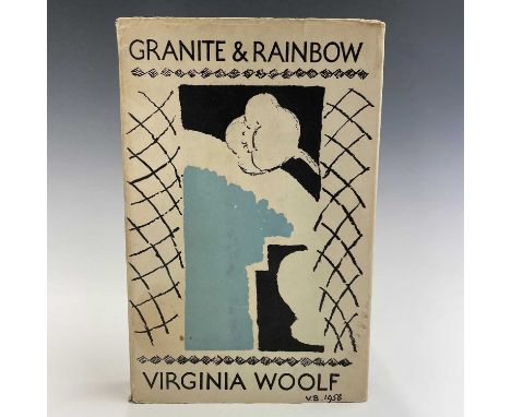 VIRGINIA WOOLF. 'Granite &amp; Rainbow,' First edition, original cloth, unclipped dj, The Hogarth Press, 1958.