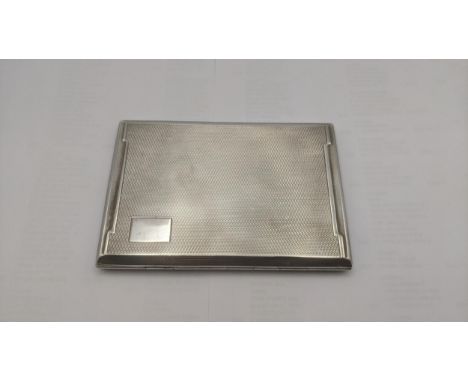 Smith and Bartlam silver engine turned cigarette case 208.4gLocation:If there is no condition report, please request.