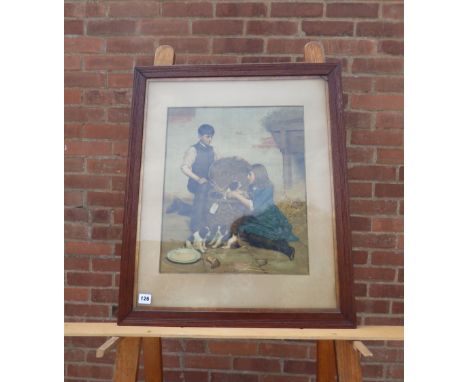 PEARS LITHOGRAPHIC PRINT GOODBYE- F/G 39CMX 46CM