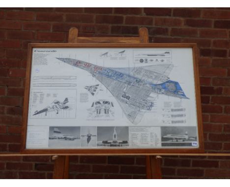 CONCORDE A LITHOGRAPHIC PRINT AFTER EXCLUSIVE DRAWING BY THEO PAGE F/G `00CM X 60CM 
