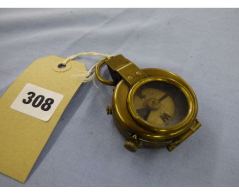 WWI  BRASS MILITARY FIELD COMPASS