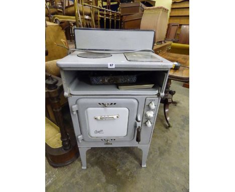VINTAGE 1950'S ENAMEL CREDA ELECTRIC OVEN 105CM X 57CM X 42CM 