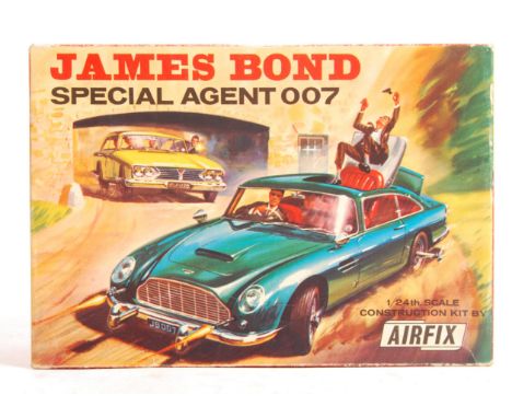 An original vintage 1960's (1965) Airfix made James Bond Special Agent 007 Aston Martin DB5 1/24th Scale Constructor Kit No. 