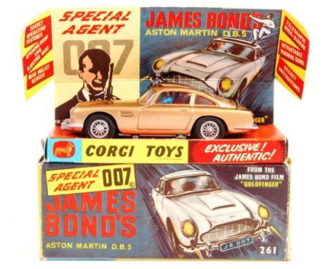 An incredible condition original vintage Corgi Toys made diecast model No. 261 ' James Bond Aston Martin DB5 '. One of the ni