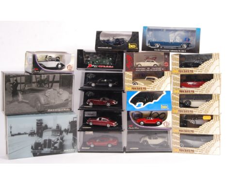 A collection of 20x assorted 1/43 scale diecast models to include Vitesse, Bang, EG Edison, IXO Museum, Atlas, Brumm etc. All