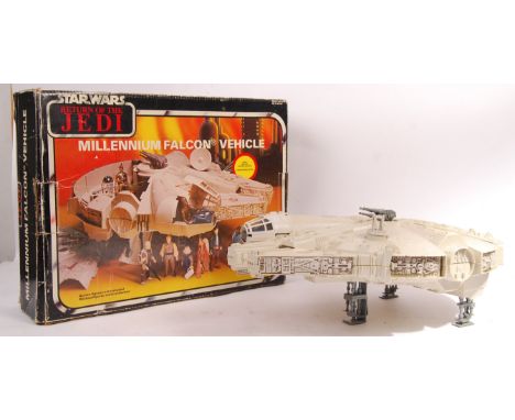 An original vintage Palitoy made Star Wars ' Millennium Falcon ' action figure playset vehicle. Appears mostly complete (miss