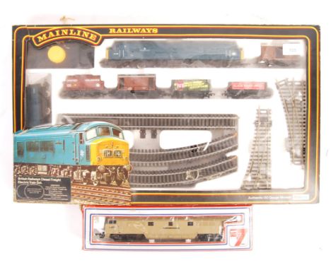 An original Palitoy Mainline 00 gauge model railway locomotive train set British Railways Diesel Freight along with a boxed L