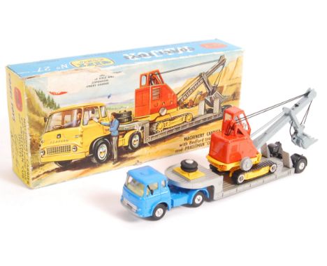 An original vintage Corgi Major Toys made diecast model Gift Set No. 27 GS/27 ' Machinery Carrier with Bedford Tractor Unit a