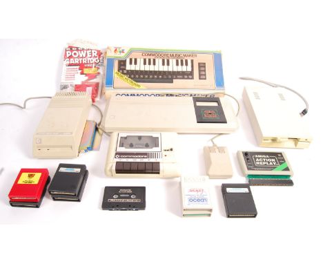 A vintage rare Commodore C64GS C64 Gaming System computer games video console along with Commodore C2N cassette, Commodore A5