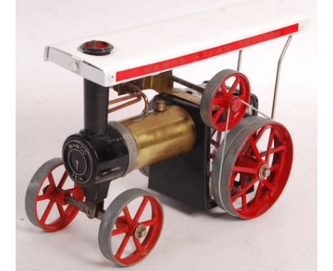 An original vintage code 3 custom Mamod made live steam model Steam Tractor TE1A Traction Engine complete in original box wit