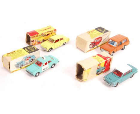 A collection of x4 original vintage Dinky Toys made boxed diecast model cars. All within poor original boxes. Includes; 192 R