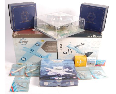 A collection of assorted scale diecast model planes and aircraft's to include; 2x Oxford 72TM002, Corgi Aviation Archive 4950