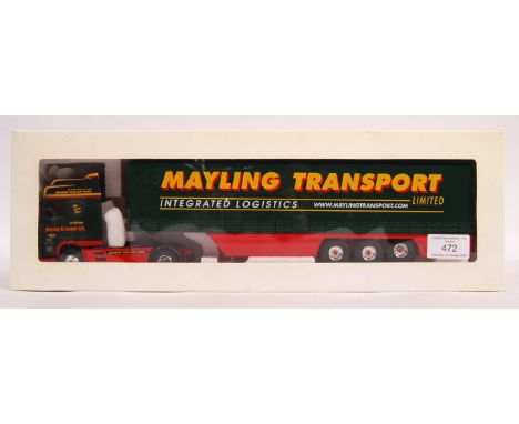 A rare Eligor made 1/43 scale precision boxed diecast model No. 113242 ' DAF Super Space Cab Tautliner - Mayling Transport '.