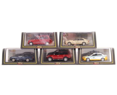 A collection of x5 Vitesse made 1/43 scale precision diecast boxed models, comprising: 29312 Mitsubishi, 20779 Audi Quattro, 