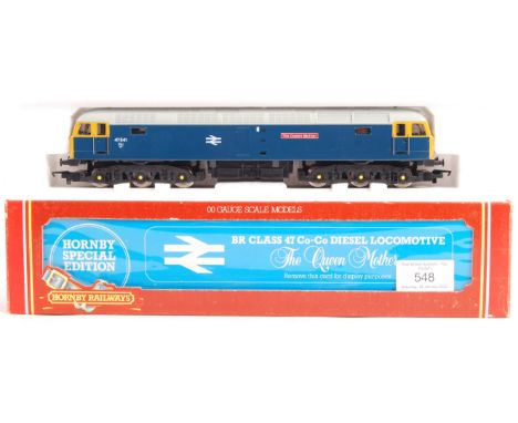 An original vintage Hornby Railways made 00 gauge model railway trainset locomotive R319 ' Class 47 Diesel - The Queen Mother