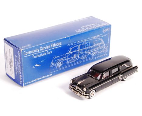 A Broolklin models 1/43 scale precision diecast model CSV. 17 1954 Henney - Packard Landaulet Funeral Coach (Black). Appears 