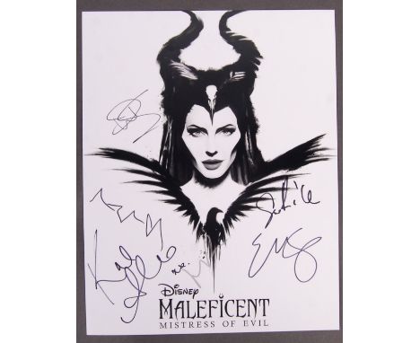 Maleficent - Mistress Of Evil (2019) - a stunning original cast autographed / signed poster / photograph from the movie. Sign