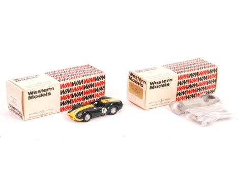 Two vintage Western Models made 1/43 scale white metal precision diecast models - both Jaguars - to include; 1938 Jaguar SS 1