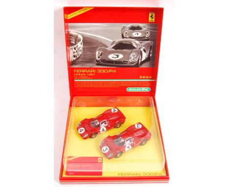 Scalextric - a rare limited edition Scalextric 1/32 scale slot car racing gift set No. C2770A ' Ferrari 330/P4 Monza 1967 '. 
