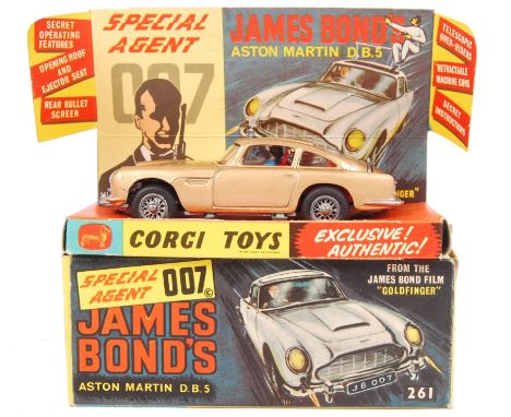 An incredible condition vintage Corgi Toys diecast model No. 261 ' James Bond Aston Martin DB5 '. The best we've ever seen. T