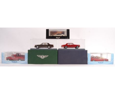 A collection of 5x assorted Neo 1/43 scale precision diecast model cars to include; 44185 Rolls-Royce Corniche,&nbsp;44170 Be