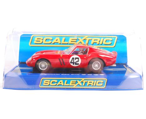 Scalextric -&nbsp;a Scalextric 1/32 scale slot racing car No. C2970 ' Ferrari 250 GTO No.42 - Monza 1963 ' in red. Appears mi