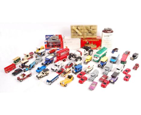 A collection of assorted scale diecast model vehicles to include; Matchbox, Norev, Bburago, Lledo, Hotwheels and more. All ap