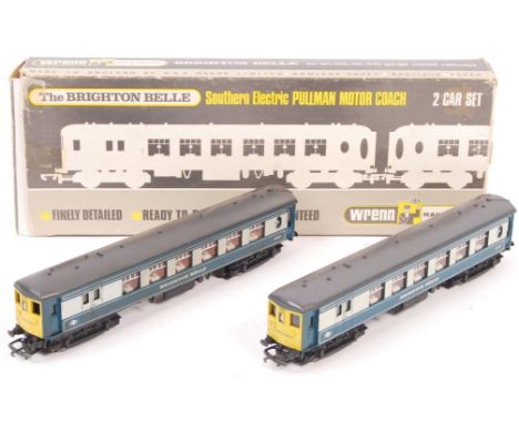 A rare vintage Wrenn made 00 gauge model railway trainset boxed set ' The Brighton Belle - Southern Electric Pullman Motor Co