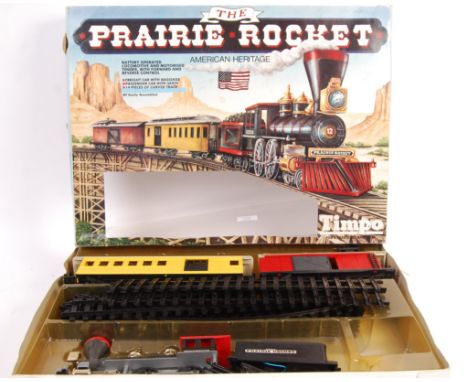 An original vintage Timpo Toys made large scale / 0 Gauge model railway locomotive train set The Prairie Rocket American Heri