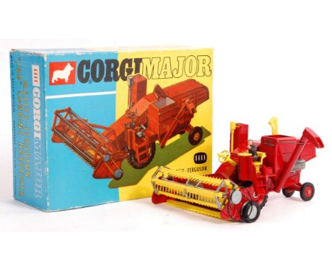 An original vintage Corgi Major Toys boxed diecast model No. 1111 Massey Ferguson 780 Combine Harvester. Model appears good t