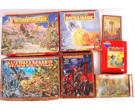 Warhammer - A collection of 6x original Games Workshop Warhammer Fantasy wargaming sets comprising; Shadow Of The Horned Rat,