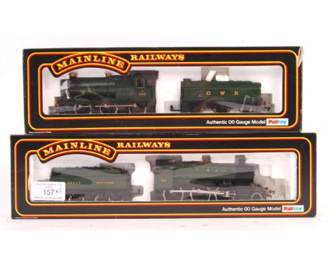Two original vintage Palitoy made Mainline Railways 00 gauge model railway train set locomotives. Comprising: 37090 43XX Mogu
