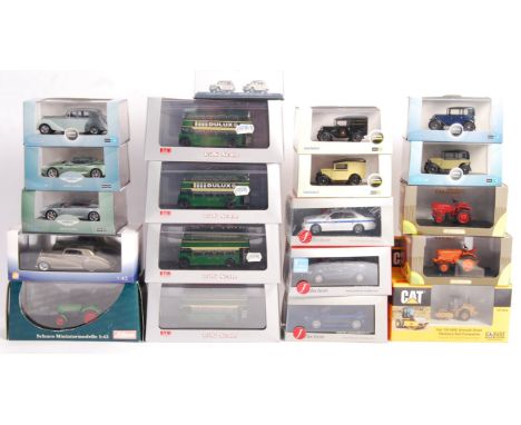 A collection of 20x assorted scale diecast model vehicles mostly 1/43 to include; J Collection Models, Universal Hobbies, Oxf