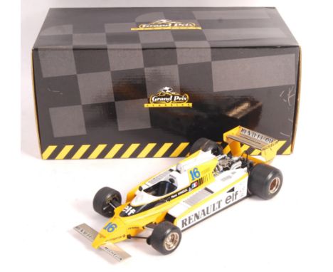 A rare Exoto made 1/18 scale precision diecast model Renault RE-20 Turbo. In original box with outer white box. Appears mint 