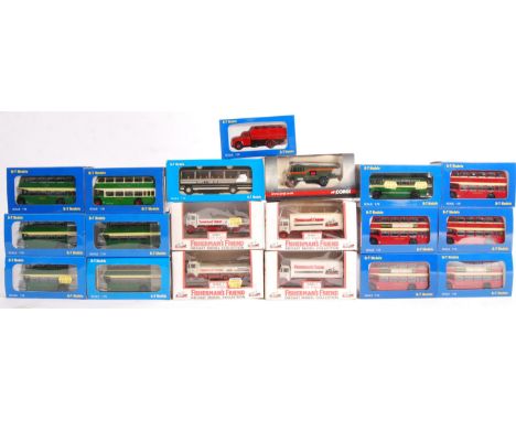 A collection of 19x assorted 1/76 scale / 00 Gauge model diecast mostly B-T Models to include; B112B-Bristol Lodekka LD56, B1