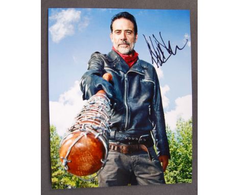 Jeffrey Dean Morgan - American Actor - rare signed 8x10" colour photograph of Morgan as Negan in ' The Walking Dead '. Signed
