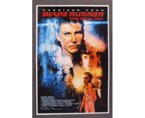 Ridley Scott - English Filmmaker - rare autographed 16x12" poster photograph from ' Blade Runner '. Signed neatly in blue mar