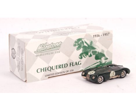 A rare Milestone Miniatures made 1/43 scale precision diecast boxed model - CF4 - Jaguar C Type - Winner Le Mans 1953 '. Supe