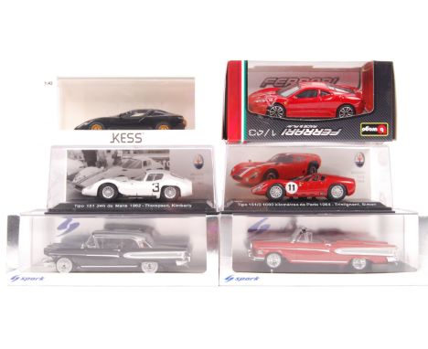 A collection of 6x 1/43 scale precision diecast models comprising: Spark Edsel Citation Hard Top, Spark Edsel Citation Conver