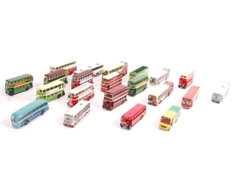 A collection of 20+ assorted Corgi OOC Original Omnibus Company 1/76 scale 00 gauge model railway train set scale diecast mod