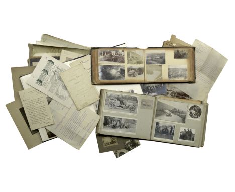 Photographs and ephemera from the Mark Wild archive,comprising two Edwardian and one modern photographic albums, depicting ea