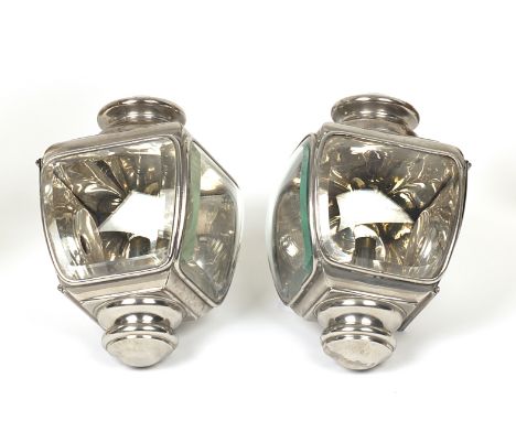 A pair of CAV Model 'B.S.' electric opera lamps, circa 1910,nickel-plated bodies, both numbered '908B' and with Registered No