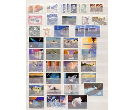 USA STAMPS : Range of modern U/M high values - $1 to $14 stamps with a total face value of $299 (£240)